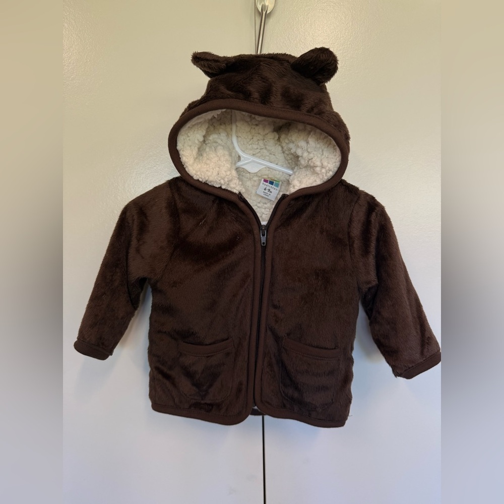 Carters teddy bear coat with ears.  Costume.  Fall, winter.  Warm. Comfy